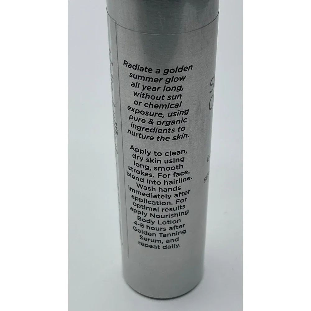 Suzanne Organics Golden Tanning Serum 4oz Sunless Bronzer‎ Certified ToxicFree